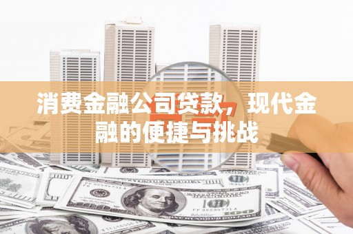 观音消费金融公司贷款，现代金融的便捷与挑战