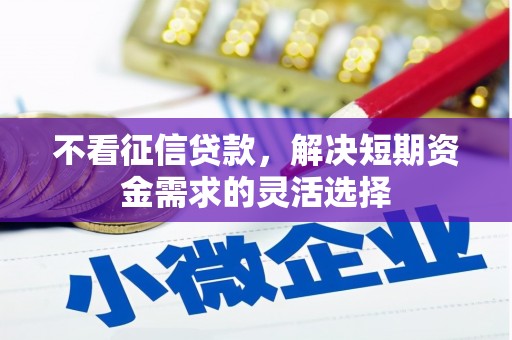 观音不看征信贷款，解决短期资金需求的灵活选择