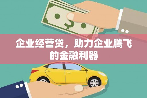 观音企业经营贷，助力企业腾飞的金融利器