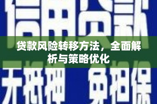 观音贷款风险转移方法，全面解析与策略优化