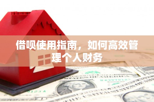 观音借呗使用指南，如何高效管理个人财务