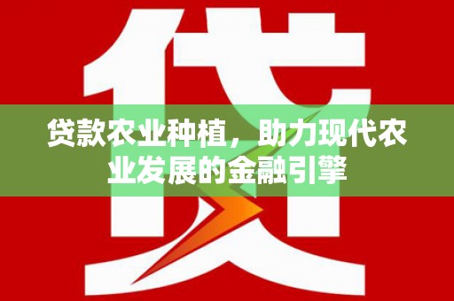 观音贷款农业种植，助力现代农业发展的金融引擎