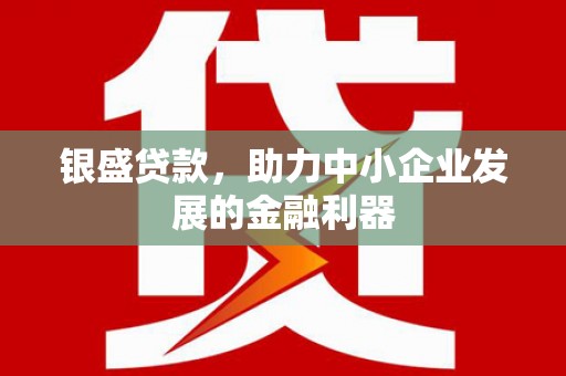 观音银盛贷款，助力中小企业发展的金融利器