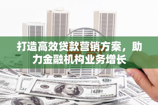 观音打造高效贷款营销方案，助力金融机构业务增长