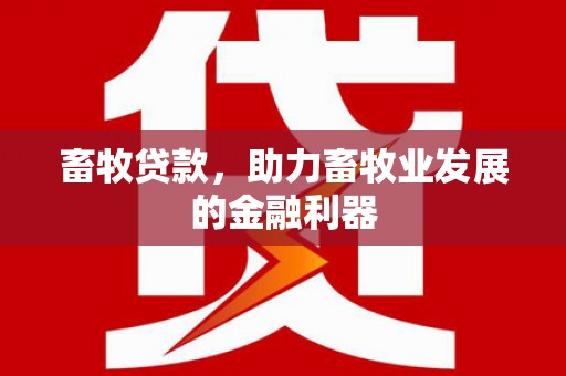 观音畜牧贷款，助力畜牧业发展的金融利器
