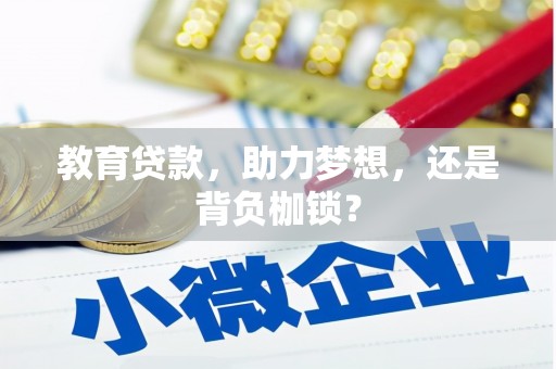 观音教育贷款，助力梦想，还是背负枷锁？