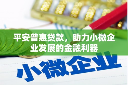 观音平安普惠贷款，助力小微企业发展的金融利器