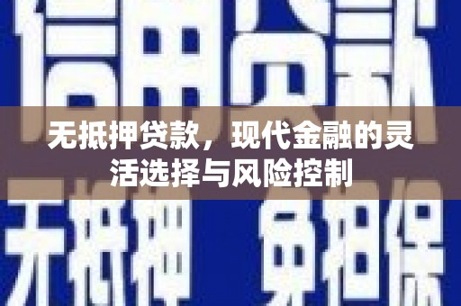 观音无抵押贷款，现代金融的灵活选择与风险控制