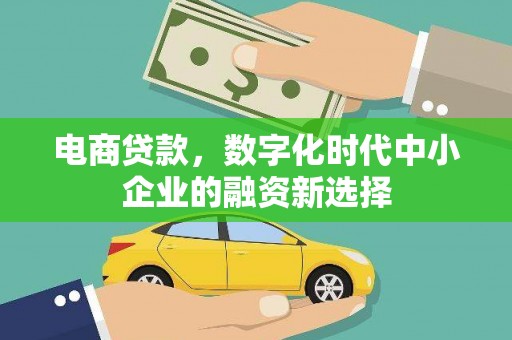 观音电商贷款，数字化时代中小企业的融资新选择