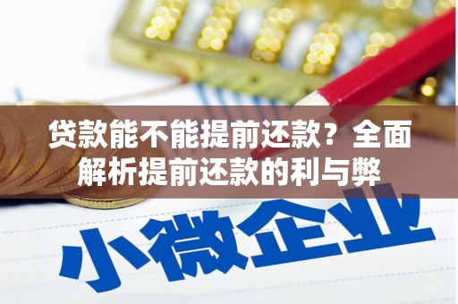观音贷款能不能提前还款？全面解析提前还款的利与弊
