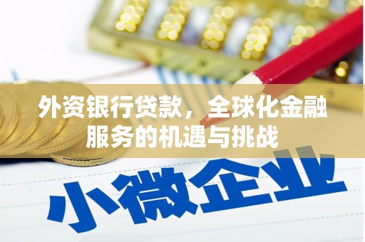 观音外资银行贷款，全球化金融服务的机遇与挑战