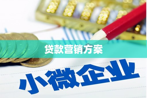 观音贷款营销方案