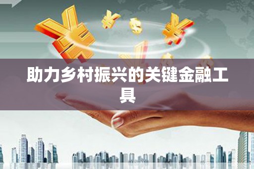 观音助力乡村振兴的关键金融工具