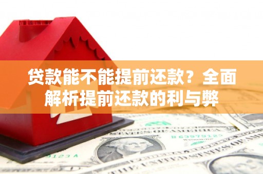 观音贷款能不能提前还款？全面解析提前还款的利与弊