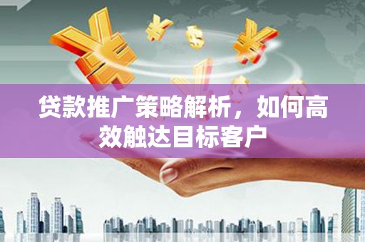 观音贷款推广策略解析，如何高效触达目标客户