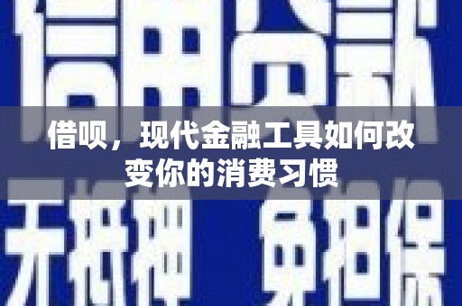 观音借呗，现代金融工具如何改变你的消费习惯