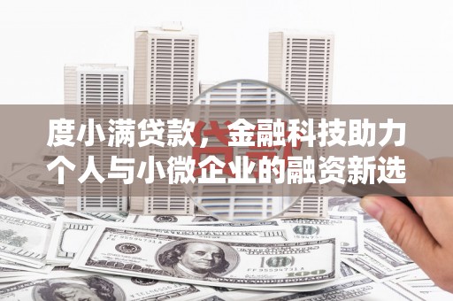 观音度小满贷款，金融科技助力个人与小微企业的融资新选择