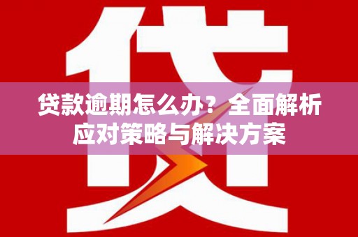 观音贷款逾期怎么办？全面解析应对策略与解决方案