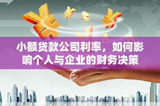 观音小额贷款公司利率，如何影响个人与企业的财务决策