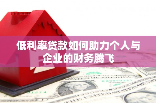 观音低利率贷款如何助力个人与企业的财务腾飞