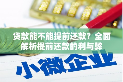 观音贷款能不能提前还款？全面解析提前还款的利与弊