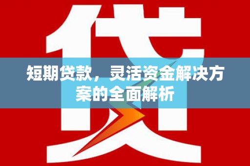 观音短期贷款，灵活资金解决方案的全面解析