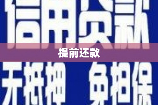观音提前还款